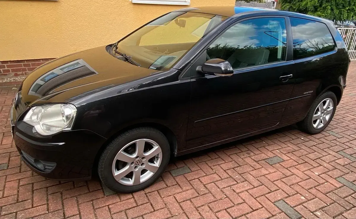 Gebraucht VW Polo United 80 PS (58 kW) 2008 Schwarz Kleinwagen