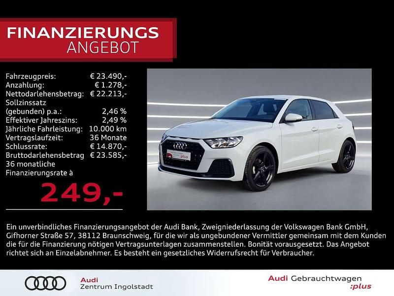 Gletscherweiß metallic Gebraucht 2025 Audi A1 Sportback Advanced Plus Kleinwagen | 23.490 € (Fairer Preis) - Bild 1/3