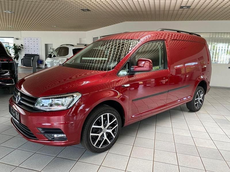 Gebraucht VW Caddy Maxi Trendline 150 PS (110 kW) 2019 Rot Van / Kleinbus