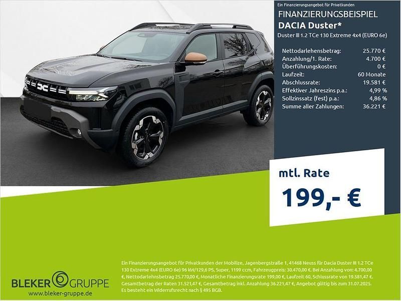 Perlmuttschwarz Neu 2025 Dacia Duster Extreme SUV | 30.470 € (Etwas zu teuer) - Bild 1/3
