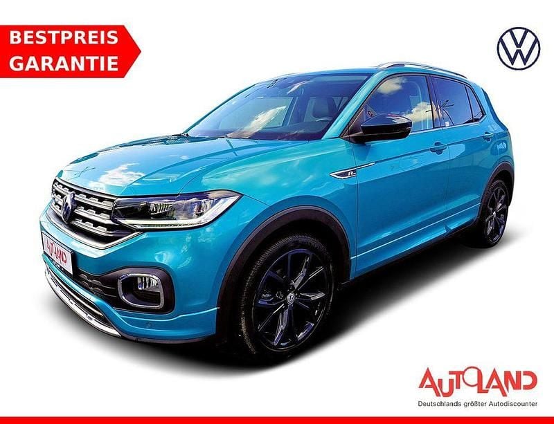 Blau Gebraucht 2019 VW T-Cross R-line SUV | 21.950 € (Teuer) - Bild 1/4