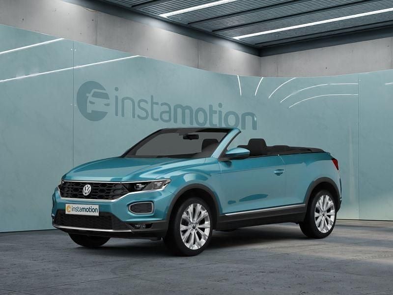 Blau Gebraucht 2024 VW T-Roc Cabriolet Cabrio | 32.849 € (Guter Preis) - Bild 1/4