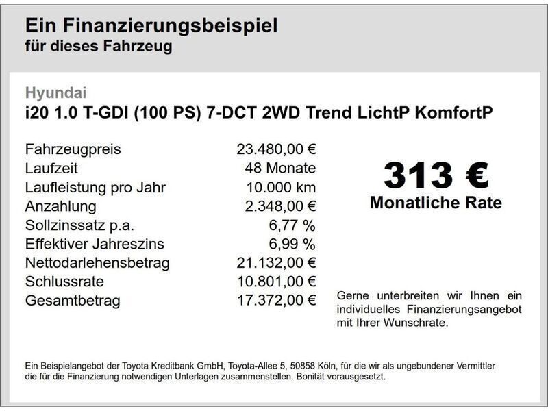 Grau Neu 2025 Hyundai i20 Trend Limousine | 23.480 € (Fairer Preis) - Bild 1/1