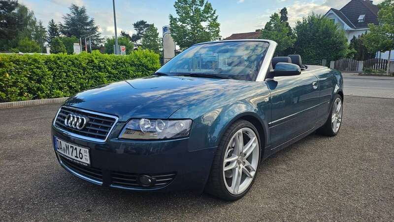 Muranogrün perleffekt Gebraucht 2004 Audi A4 Cabriolet Cabrio | 6.800 € (Fairer Preis) - Bild 1/4
