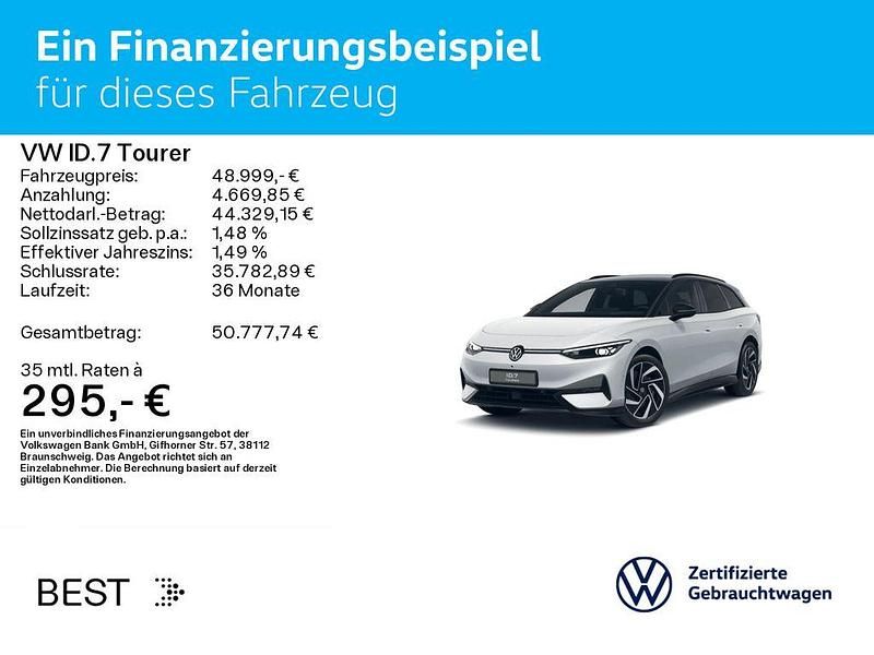 Gebraucht VW ID.7 Pro 210 kW (286 PS) 2025 Gletscherweiß metallic/schwarz Kombi