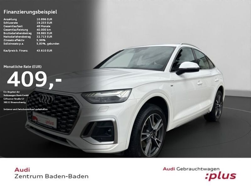 Weiß Gebraucht 2021 Audi Q5 Sportback S-Line SUV | 43.610 € (Guter Preis) - Bild 1/4