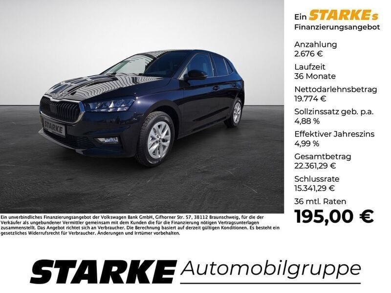 Schwarz Neu 2025 Skoda Fabia Selection Limousine | 22.450 € (Guter Preis) - Bild 1/3