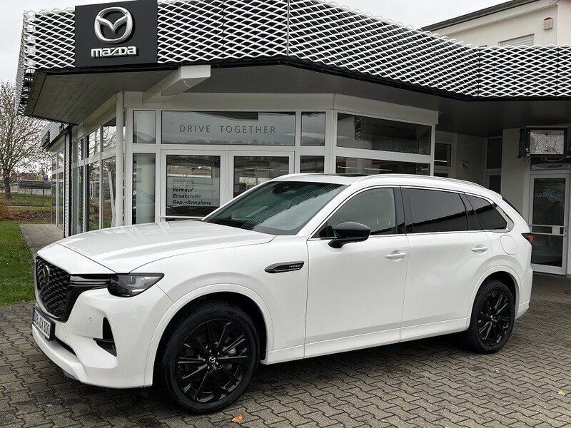 Rhodium white Gebraucht 2024 Mazda CX-80 Homura-Line SUV | 49.990 € (Superpreis) - Bild 1/4