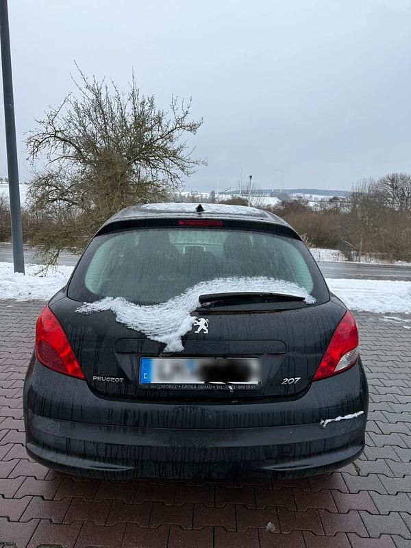 Gebraucht Peugeot 207 2008 Schwarz Kleinwagen