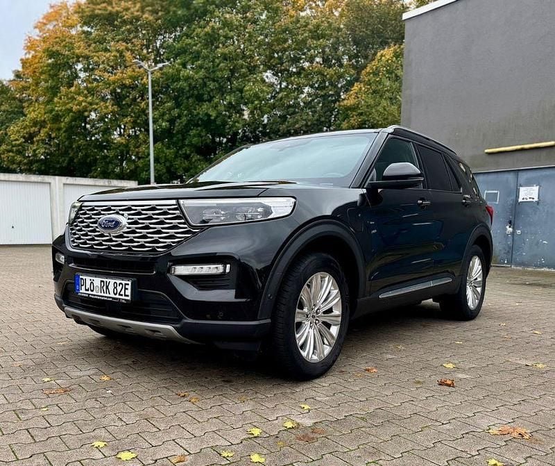 Schwarz Gebraucht 2021 Ford Explorer Platinum SUV | 38.990 € (Guter Preis) - Bild 1/4