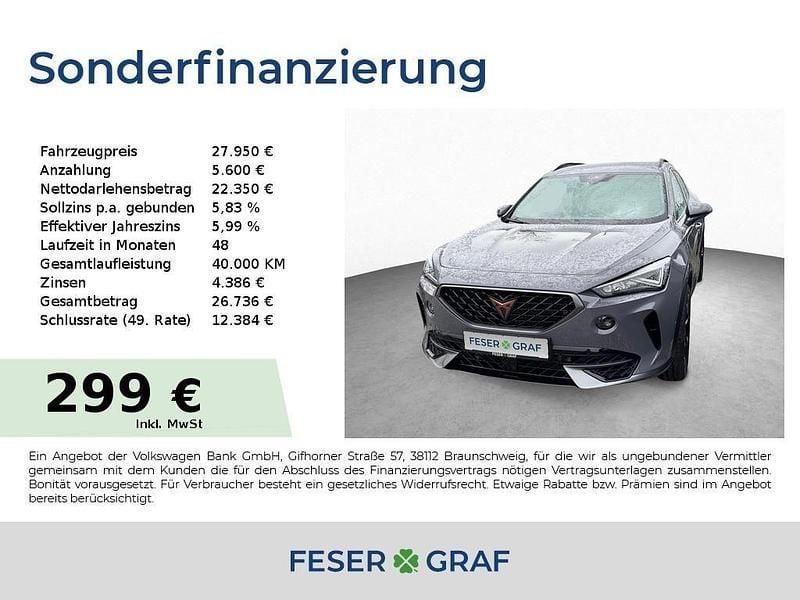 Grau Gebraucht 2021 Cupra Formentor SUV | 27.950 € (Fairer Preis) - Bild 1/4
