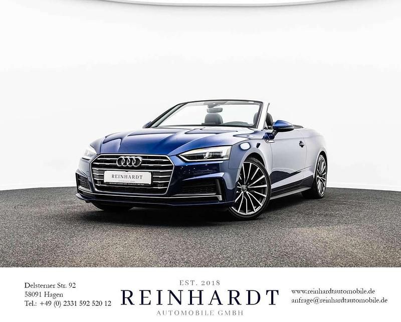 Gebraucht Audi A5 Cabriolet S-Line 190 PS (139 kW) 2017 Scubablau metallic Cabrio