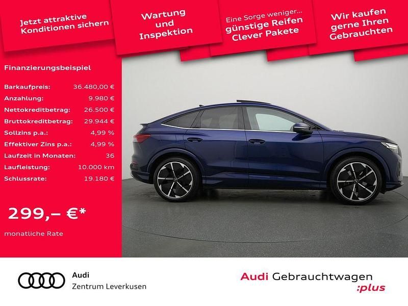 Gebraucht Audi Q4 Sportback e-tron Sport 219 kW (299 PS) 2022 Blau SUV