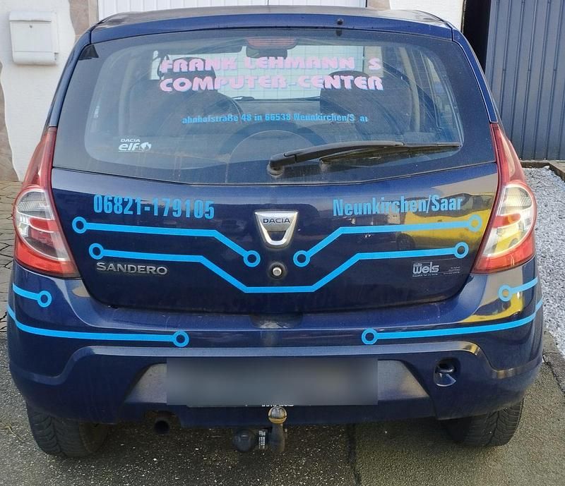 Gebraucht Dacia Sandero 75 PS (55 kW) 2012 Blau Kleinwagen