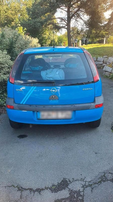 Blau Gebraucht 2002 Opel Corsa Kleinwagen | 499 € (Superpreis) - Bild 1/4