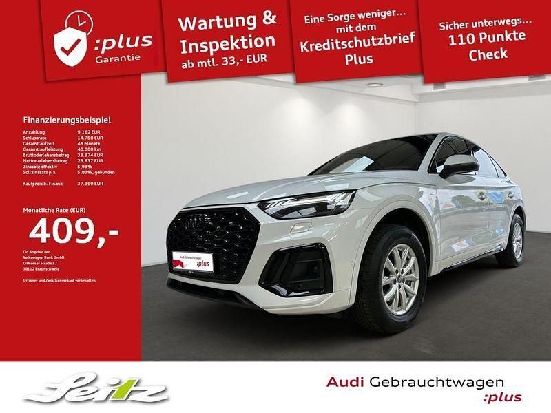 Gletscherweiß metallic Gebraucht 2022 Audi Q5 Sportback Ambiente SUV | 37.999 € (Fairer Preis) - Bild 1/2
