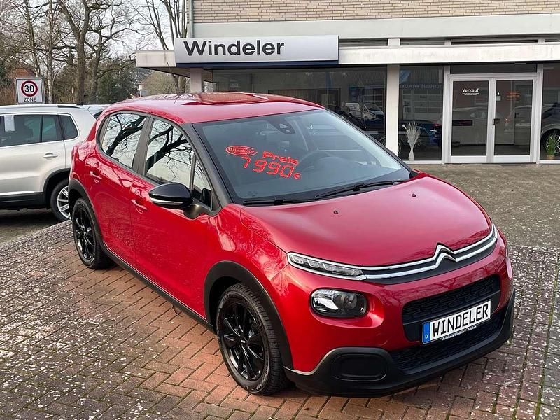 Gebraucht Citroën C3 Feel 82 PS (60 kW) 2019 Rot rubi/metallic Kleinwagen