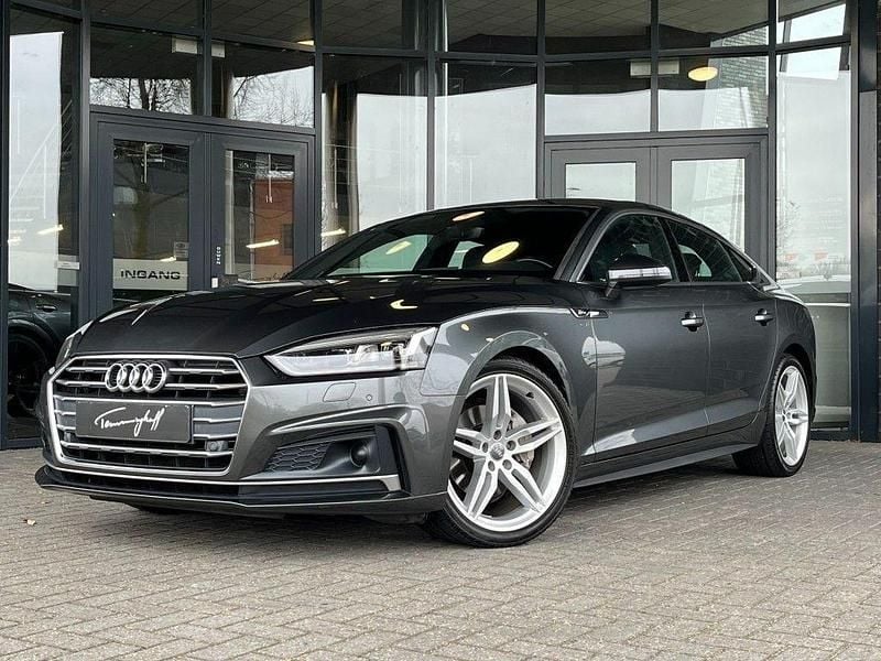 Grau Gebraucht 2017 Audi A5 Sportback S-Line Kleinwagen | 17.950 € (Guter Preis) - Bild 1/4