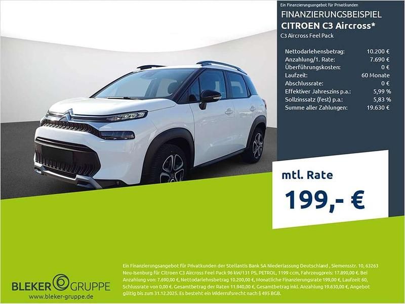 Weiß Gebraucht 2023 Citroën C3 Aircross Feel SUV | 17.890 € (Fairer Preis) - Bild 1/3