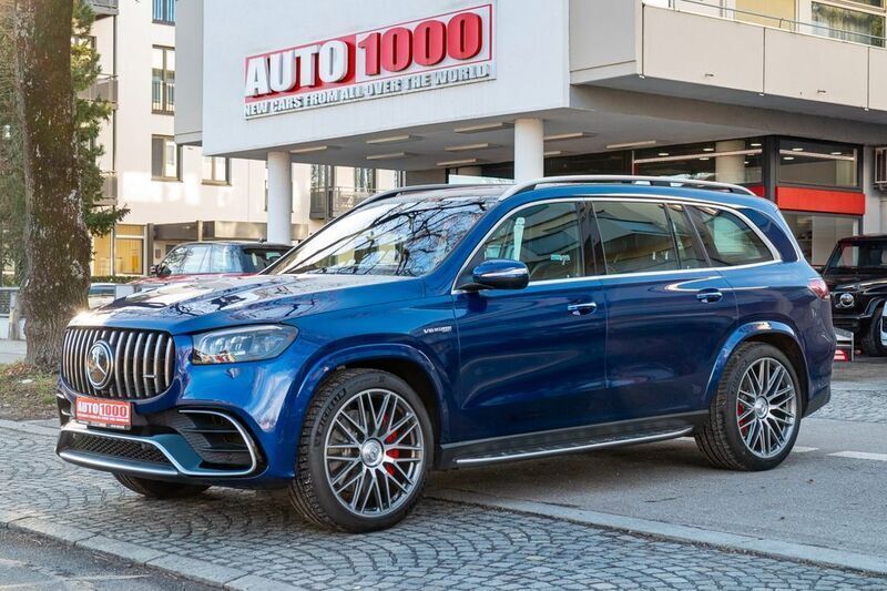 Blau Gebraucht 2021 Mercedes GLS63 AMG AMG SUV | 113.038 € (Guter Preis) - Bild 1/4