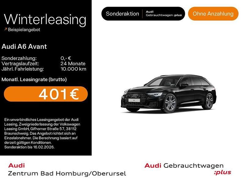Mythosschwarz metallic Gebraucht 2025 Audi A6 Design Kombi | 47.790 € (Superpreis) - Bild 1/3