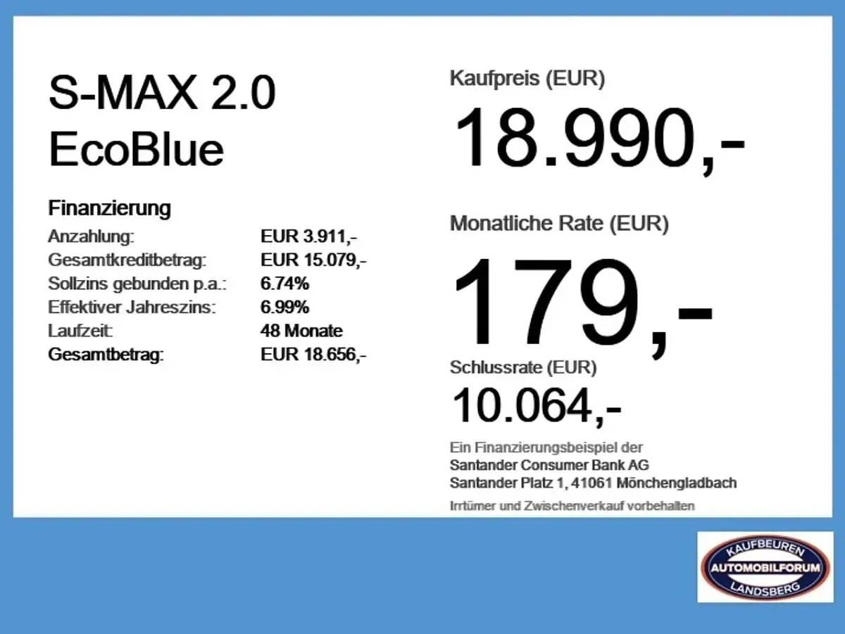 Second-hand Ford S-MAX S 150 CP (110 kW) 2018 Alb Monovolum