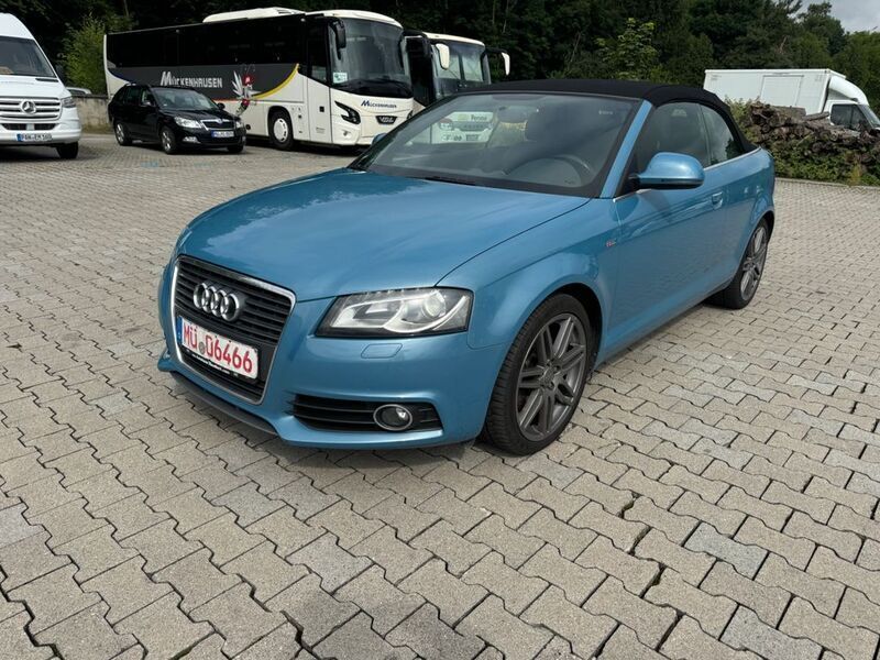 Blau Gebraucht 2009 Audi A3 Cabriolet S-Line Cabrio | 6.700 € (Fairer Preis) - Bild 1/4