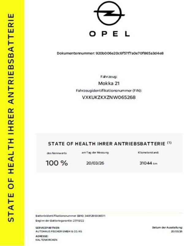 Gebraucht Opel Mokka-e Edition 100 kW (136 PS) 2022 Power rot (metallic) SUV