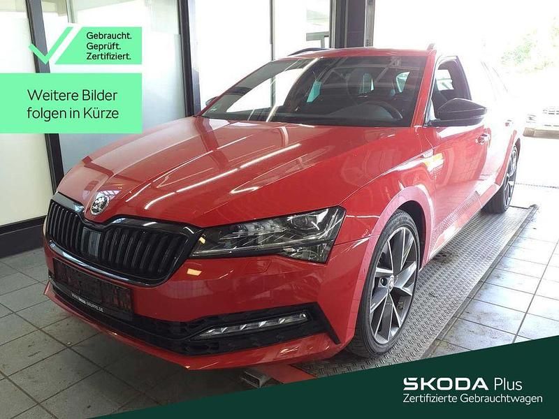 K1 velvetrot metallic Gebraucht 2022 Skoda Superb SportLine Kombi | 39.488 € (Fairer Preis) - Bild 1/4