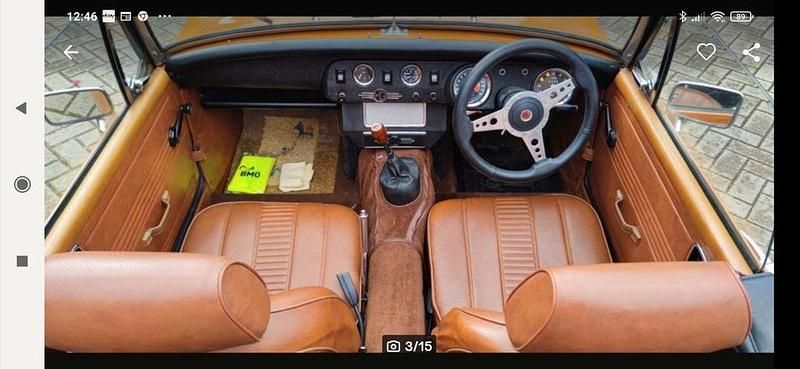 Occasion MG Midget 65 ch (47 kW) 1971 Orange Cabriolet