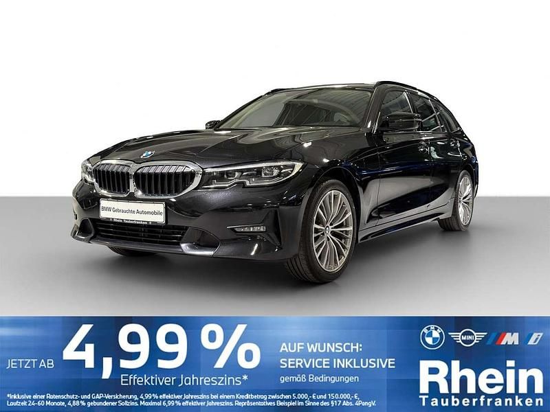 Saphirschwarzmet. Gebraucht 2022 BMW 320 Sport Line Kombi | 31.240 € (Etwas zu teuer) - Bild 1/4