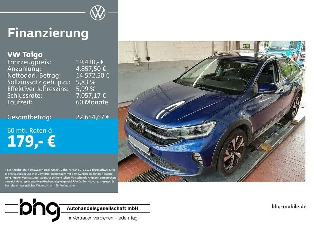 Używany VW Taigo Style 110 KM (80 kW) 2022 SUV