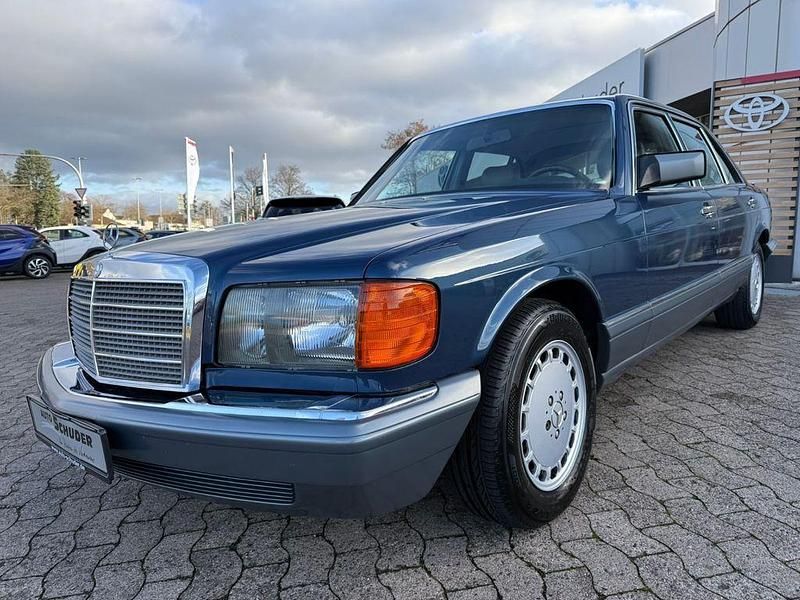 Blau Gebraucht 1987 Mercedes 420 Limousine | 14.990 € - Bild 1/4