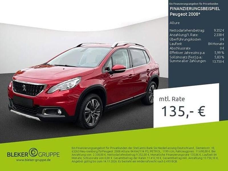 Lackierung ultimaterot/metalliclackierung + klarlack farbig Gebraucht 2019 Peugeot 2008 Allure SUV | 11.390 € (Guter Preis) - Bild 1/3