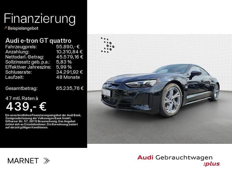 Schwarz Gebraucht 2022 Audi e-tron GT quattro Sport Limousine | 55.890 € (Guter Preis) - Bild 1/4
