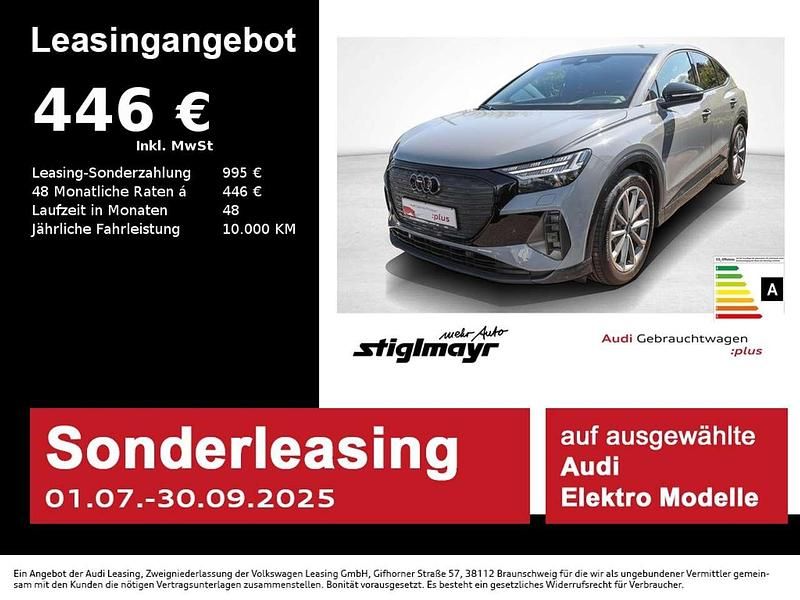 Kieselgrau Gebraucht 2025 Audi Q4 Sportback e-tron Performance SUV | 51.440 € - Bild 1/4