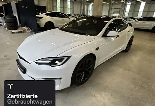 Gebraucht Tesla Model S Plaid 750 kW (1020 PS) 2022 Weiß Kleinwagen