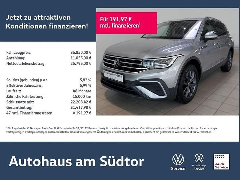 Gebraucht VW Tiguan Allspace Move 200 PS (147 kW) 2023 Pyritsilber metallic SUV