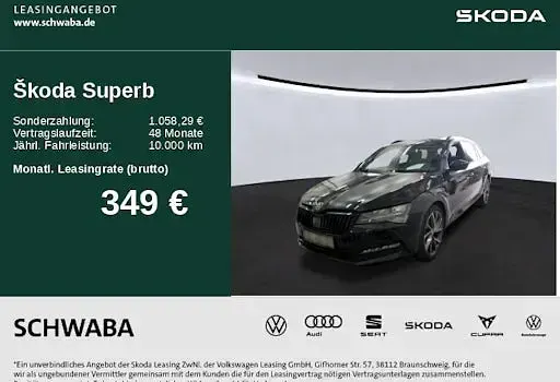 Gebraucht Skoda Superb SportLine 150 PS (110 kW) 2023 Blackmagic perleffekt Kombi
