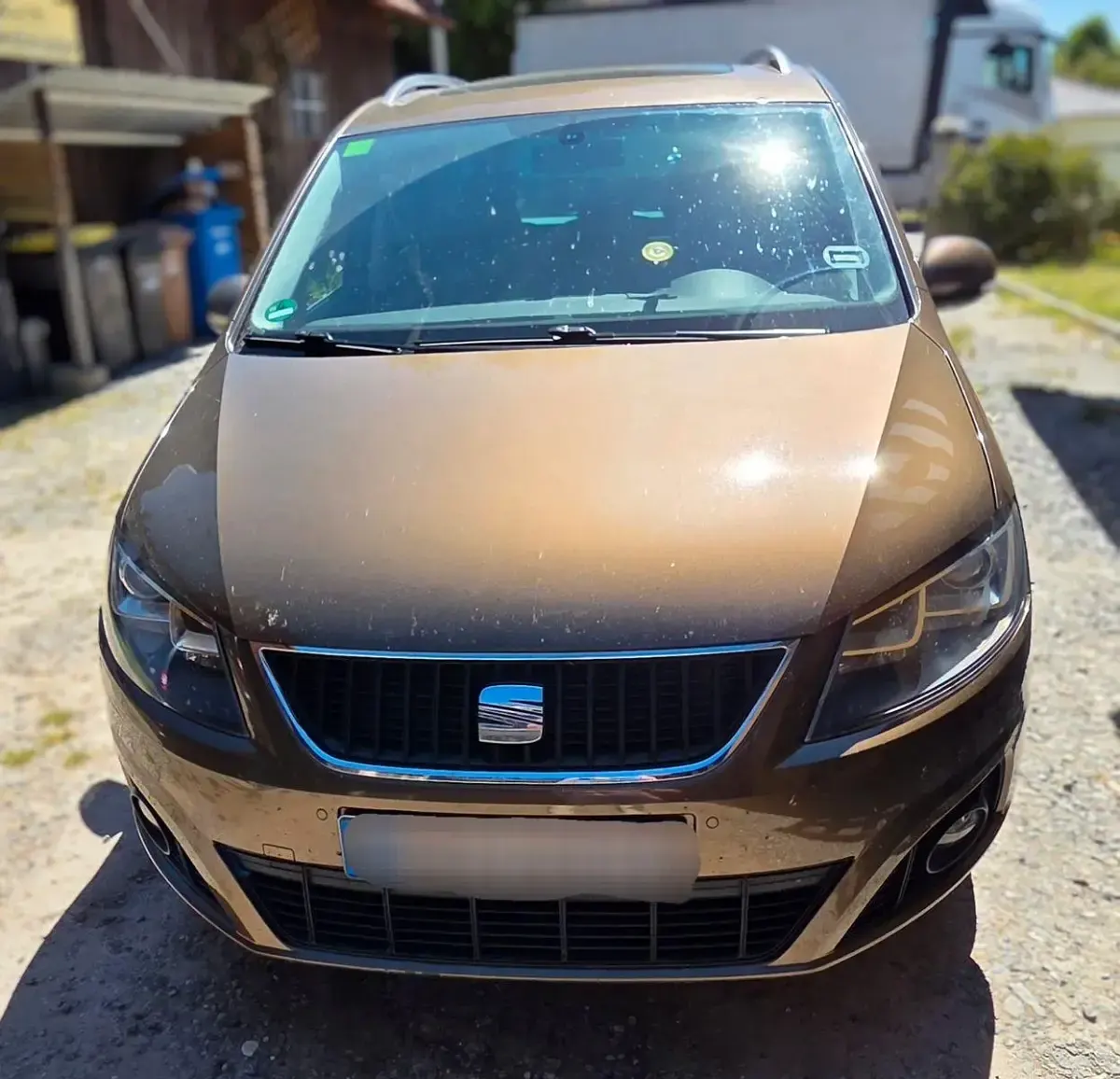Gebraucht Seat Alhambra Ecomotive 140 PS (102 kW) 2011 Braun Van / Kleinbus