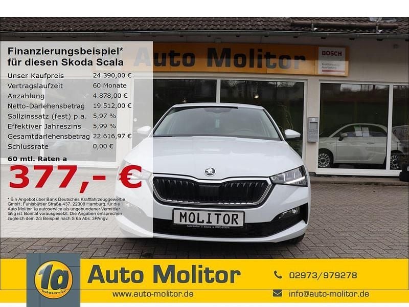 Weiss Neu 2024 Skoda Scala Kleinwagen | 24.390 € (Superpreis) - Bild 1/4