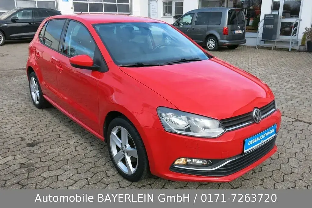 Gebraucht VW Polo Comfortline 90 PS (66 kW) 2014 Rot Kleinwagen