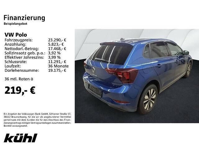 Gebraucht VW Polo Move 95 PS (69 kW) 2024 Blau Limousine