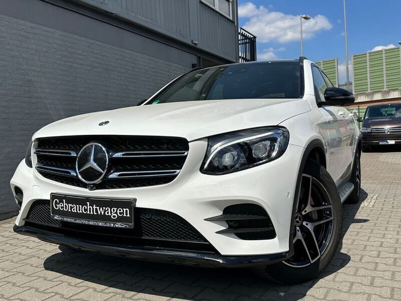 Polarweiss unilack Gebraucht 2018 Mercedes GLC250 AMG line SUV | 33.900 € (Fairer Preis) - Bild 1/4