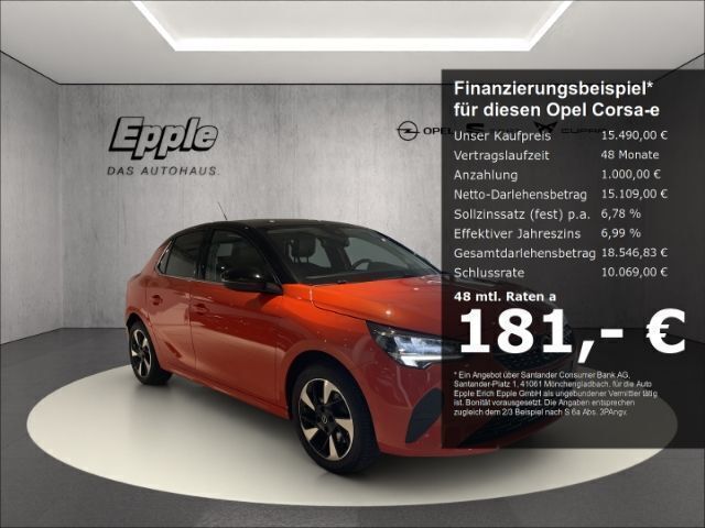 Orange Gebraucht 2022 Opel Corsa-e Elegance Kleinwagen | 15.490 € (Fairer Preis) - Bild 1/4