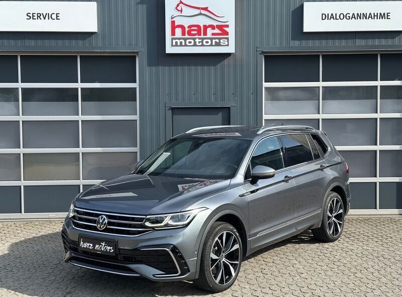 Grau Gebraucht 2022 VW Tiguan Allspace R-line SUV | 35.590 € (Fairer Preis) - Bild 1/4