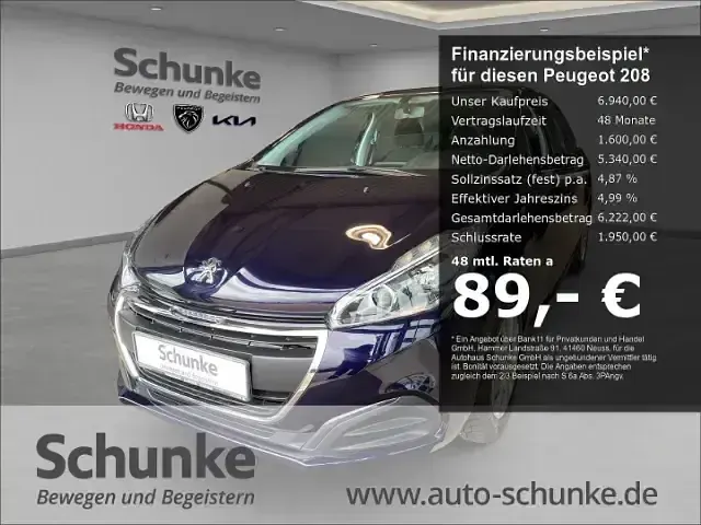 Gebraucht Peugeot 208 Active 68 PS (50 kW) 2017 Kleinwagen
