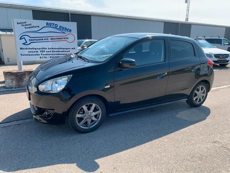 Schwarz Gebraucht 2016 Mitsubishi Space Star Kleinwagen | 5.999 € (Guter Preis) - Bild 1/4