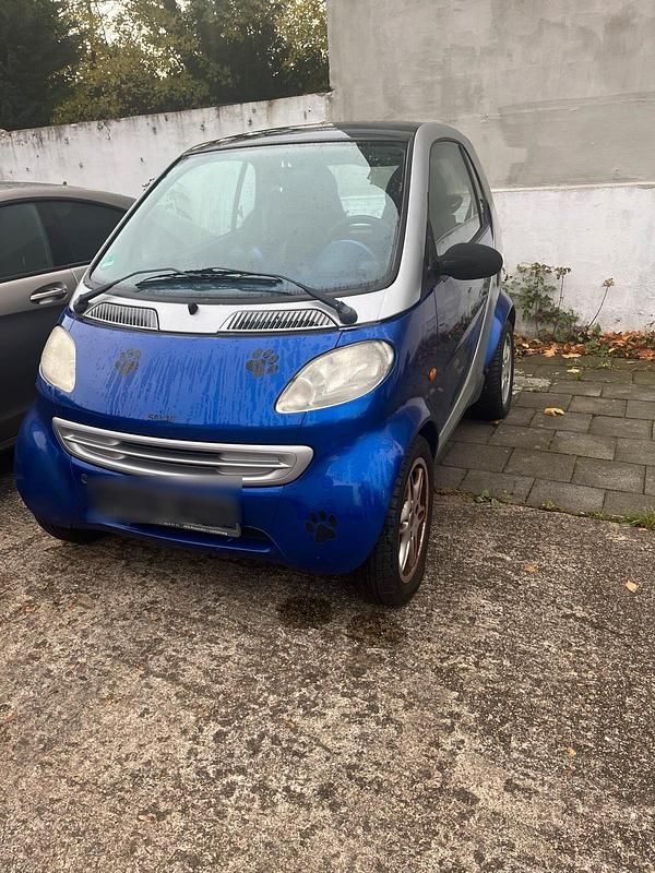 Blau Gebraucht 2000 Smart ForTwo Coupé Kleinwagen | 500 € (Superpreis) - Bild 1/4