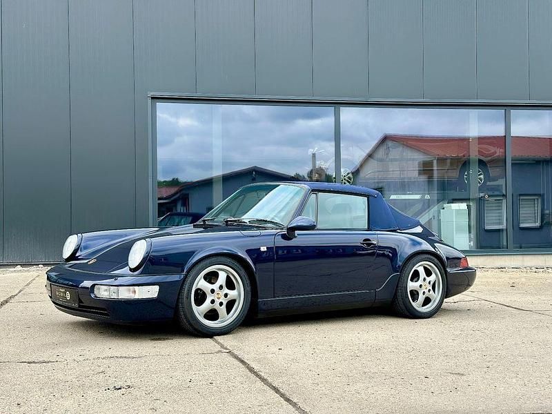 Blau Gebraucht 1993 Porsche 911 Carrera Cabriolet Cabrio | 79.990 € - Bild 1/4